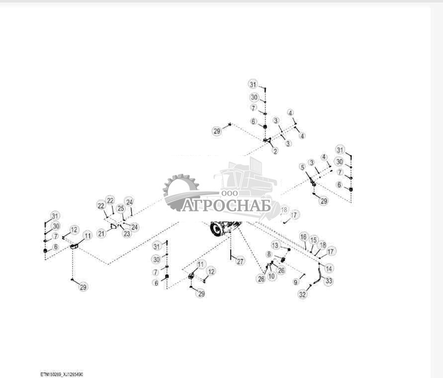 Engine Mounting Parts (Engine 6068DW502-DZ114142) 